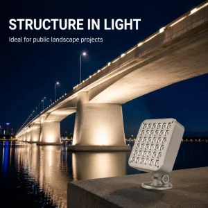 IP67 Aluminum Body RGBW Wall Washer Lamp Municipal Architectural Building Projector Light With RF Remote Tree Spotlight