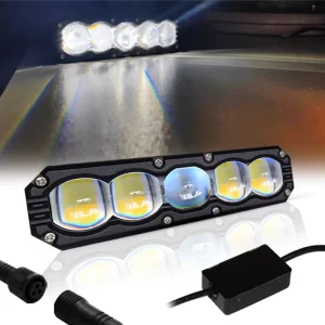 IP67 Waterproof Aluminum Alloy Truck Decorative LED Marker Light Central Grille Spotlights 12-80V 15W/18W