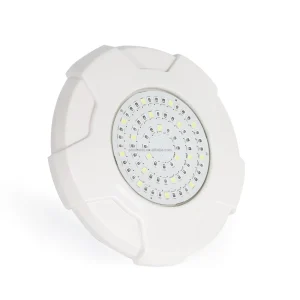 IP68 Waterproof 10W RGB Fiberglass LED Underwater Pool Light Straight Through Structure Salt Chlorine Resistant Resin PC Housing