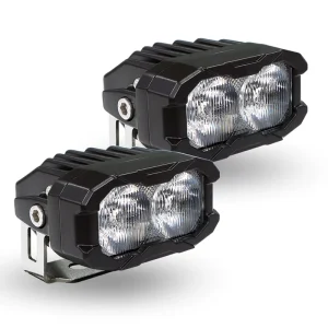 IP68 Waterproof 4WD Road Pod LED Spotlights 12V Cool White Amber Backlight 20W High Grade Aviation Aluminum Spot Driving Cars