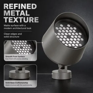 Iconic Architecture Highways Viaduct Heavy Duty Exterior IP65 AC85 265V 100W Monochromatic Outdoor Spotlight R260