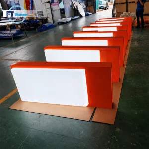 Illuminated Advertising Sign Decorative Aluminum Outdoor Storefront Shopping Custom 3D Vacuum Formed Acrylic LED Light Box