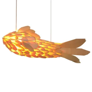 Imperial Koi Fish Sculpture Chandelier Modern Artistic Zen Pendant Light Series for Luxury Hotel Lobby Restaurant Villa Decor