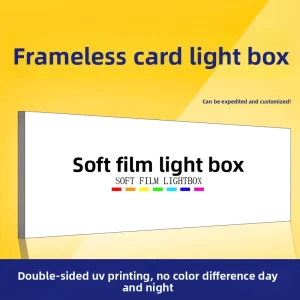 In-Stock Fast-Ship Soft-Film Aluminum Alloy Light Box Fabric Advertising Sign Storefront Wall-Mounted LED Display