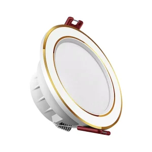 Indoor Aluminum LED Downlight Ceiling Spotlight IP54 Rated 5W Embedded 75cm Bull’s Eye Hole Lamp Touch On Off Switch Modern