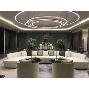 Indoor Circular Aluminum LED Ceiling Light Kit Dimmable 5-Year Warranty AC 110V/220V Chandeliers Pendant Lights 110 Beam Angle