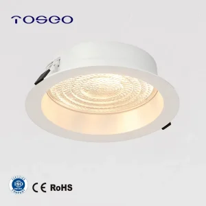 Indoor Commercial Anti Glare Recessed LED Downlight Die Cast Aluminum Ceiling Lamp