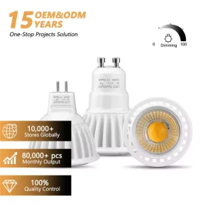 Indoor Commercial Lighting 110V 220V 12V 24V Ceiling Spot Lights Dimmable 3W 5W 7W MR16 GU10 LED Spotlight