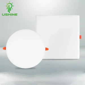 Indoor Commercial Lighting Square Round Aluminum Recessed Ceiling Slim LED Panel Light