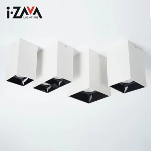 Indoor Commercial Modern IP54 Remote Control Aluminum 10W 15W 20W Ceiling COB LED Downlight