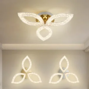 Indoor Decorative Lighting Ceiling Lamp Classic Creative Leaf Shape LED Ceiling Light for Home Decoration
