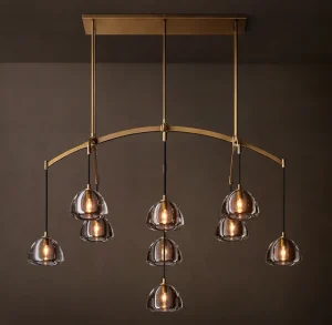 Indoor Decorative Pendant Light Simple LED Lamp Modern Chandelier for Living Room Hotel Glass Ceiling Light