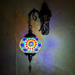 Indoor Decorative Turkish Mosaic Glass Wall Lamp
