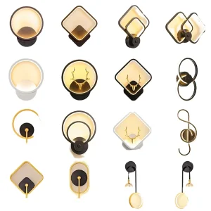 Indoor Design Decorative Home Modern LED Creative Iron Dimmable Wall Lamp Corridor Bedroom Bedside Wall Light