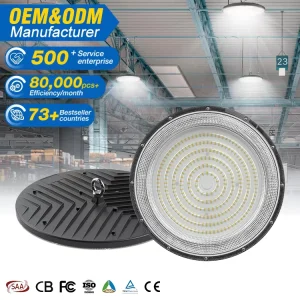 Price Aluminum Warehouse Exhibition Hall Canopy Light Anti Glare 50w 100w 150w 200w 300w Smd Ufo Led High Bay Light