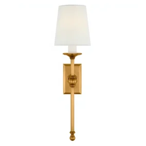 Indoor Hotel Bedroom Living Room Decorative Lighting Wall Lamp Fabric Shade Brass Wall Light
