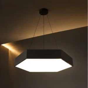 Indoor LED Hexagon Hanging Light for Retail Store and Showroom Lighting