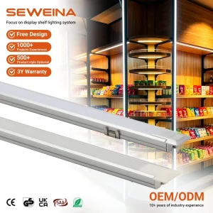 Indoor LED Under Closet Lamp Cabinet Shelf Strip Light Ultra Slim LED Linear Fixture Tube Aluminum Light