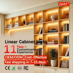 Indoor Led Under Closet Lamp Intelligent High CRI90 Cabinet Shelf Strip Light Ultra Slim LED Linear Fixture Tube Aluminum Light