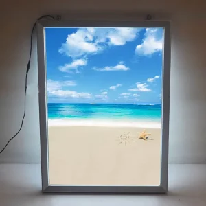 Indoor Light Box Illuminated Advertising Sign Board LED Light Picture Frames for Advertising Display