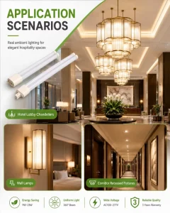 Indoor Lighting 2G11 GY10 Base SMD 2835 180degree 2G11 LED Tube Light 9W 15W 18W 22W 4 Pin PL LED Lamp 2G11