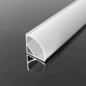 Indoor Lighting Corner LED Profiles 45 degree Angle Aluminum Alloy Channels 3 meter LED Strip Channels CRI 90 3 Year Warranty