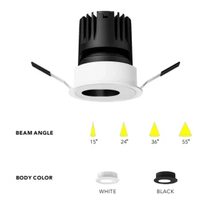 Indoor Lighting Round square Recessed Spotlight Lamp Adjustable Smd Downlight 12w 18w Ceiling Led Spot Light