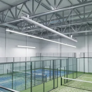 Indoor Linear Padel Court Light 190lm/w Low Glare Padel Court Light 40W 60W 80W Indoor Linear Padel Court Led Light