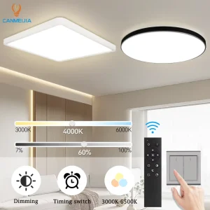 Indoor Living Room Round Led Light Ceiling Dimmable Remote Ultra Thin Ceiling Lamp Led Ceiling Light Ceiling Lights