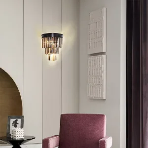 Indoor Modern Luxury Wall Decorative Lighting Electroplated Crystal Glass Wall Sconce Lamp 110V 220V Compatibility