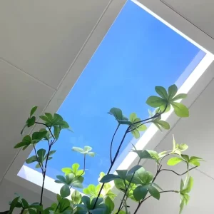 Indoor Natural Aluminum Artificial Skylight Panel LED Ceiling Light Slim Recessed Flat Light for Bedroom