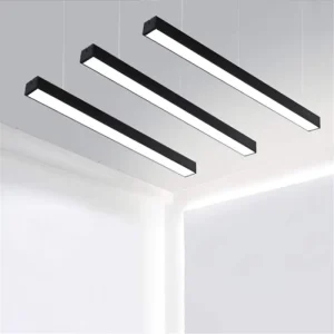 Indoor Nordic Modern Ceiling Lamp Luxury Black Led Hanging Lights 4ft 8ft Home Office Chandelier Pendant Light