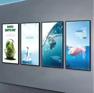 Indoor Outdoor LED Advertising Sign Square Light Box Poster Lightbox Aluminum Frame Hanging Fabric Metal Steel ACRYL