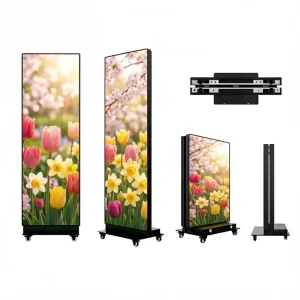 Indoor Smart LED Poster Full HD P1.8 P2.5 IP54 Rating Standing Display for Advertising Digital Signage Event Display