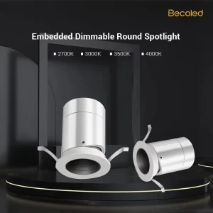 Indoor Spot Lights Celling Small Dimmable Adjustable Spot Light 7w Aluminum Mini Round Spotlight for Office Home Building