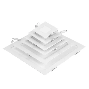 Indoor Square Round Recessed 3w 6w 9w 12w 15w 18w 24w Smd Commercial Slim Led Ceiling Panel Light