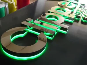 Indoor Use LED Backlit Channel Letters Sign with Eco-Friendly Design for Office Retail Shop Logo Decoration