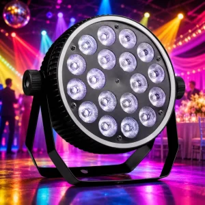 Indoor Wedding Party Dj 18pcs 8W RGBW 4in1 LED Par Light with Auxiliary Light Disco Stage Par Can Uplight