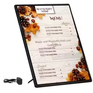 Indoor and Outdoor Aluminum Frame Advertising Light Box Electronic Signs and Menu Board