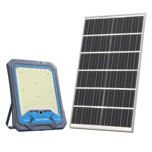Industrial 1500W Solar LED Floodlight High Power Parking Lot Light IP66 Outdoor Street Lamp with Smart Motion Sensor