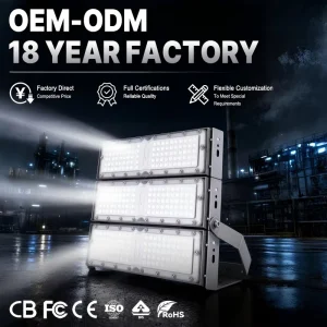 Industrial 400W LED Flood Light with High Brightness Aluminum Body IP65 Rating Replacement for Sodium Vapour Lamps Halogen Light