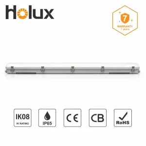 Industrial 47W 180 lm Per W IP65 IK08 PC Cover FR4 LED Module Breathing Valve 100000 Hours 7 Year Warranty LED Tri Proof Light
