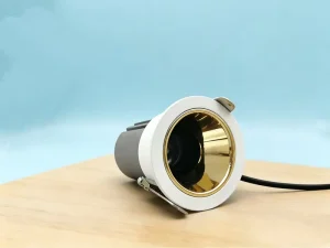 Industrial Black Aluminum Full Spectrum Anti Glare High Brightness COB LED Warm White Recessed Spotlight CRI 98 120 Living Room