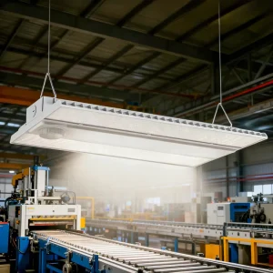Industrial ETL DLC CE Smart Aluminum IP44 Color&Watt Switchable 160W 200W 240W Linear High Bay Light for Factory 5 Year Warranty