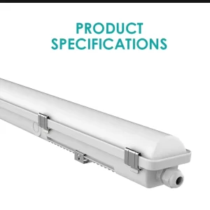 Industrial Emergency Tri Proof Light LED Vapor Tight Linear Fixture Triproof Batten Ceiling Lamp With Microwave Motion Sensor CB
