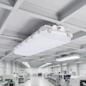 Industrial Fiberglass Housing Corrosion Resistant LED Vapor Tight Light ETL IP67 IK10 Ammonia Chemicals Food Warehouse