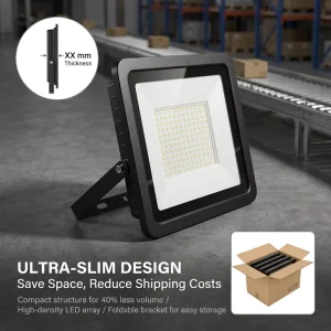 Industrial Grade Durable Heavy Duty 150W Outdoor LED Floodlight for Exterior Wall Decoration