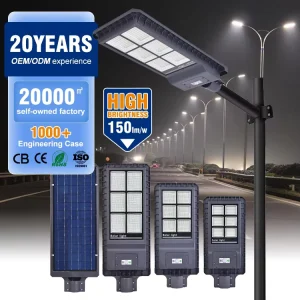 Industrial High Brightness 60W 120W 180W IP65 Waterproof LED Solar Street Light for Outdoor