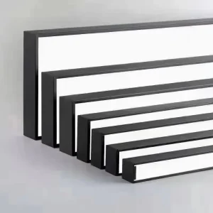 Industrial High Lumen Black White Aluminum Linear Shape LED Pendant Ceiling Lamp LED Linear Light for Office