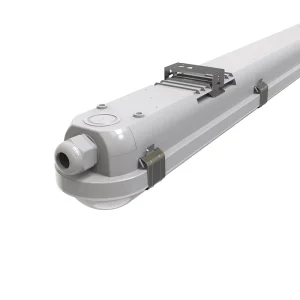 Industrial IP65 PIR Motion Sensor LED Vapor Tight Batten Light 4ft 40W Linkable Waterproof Linear Lamp Distribution Warehouse